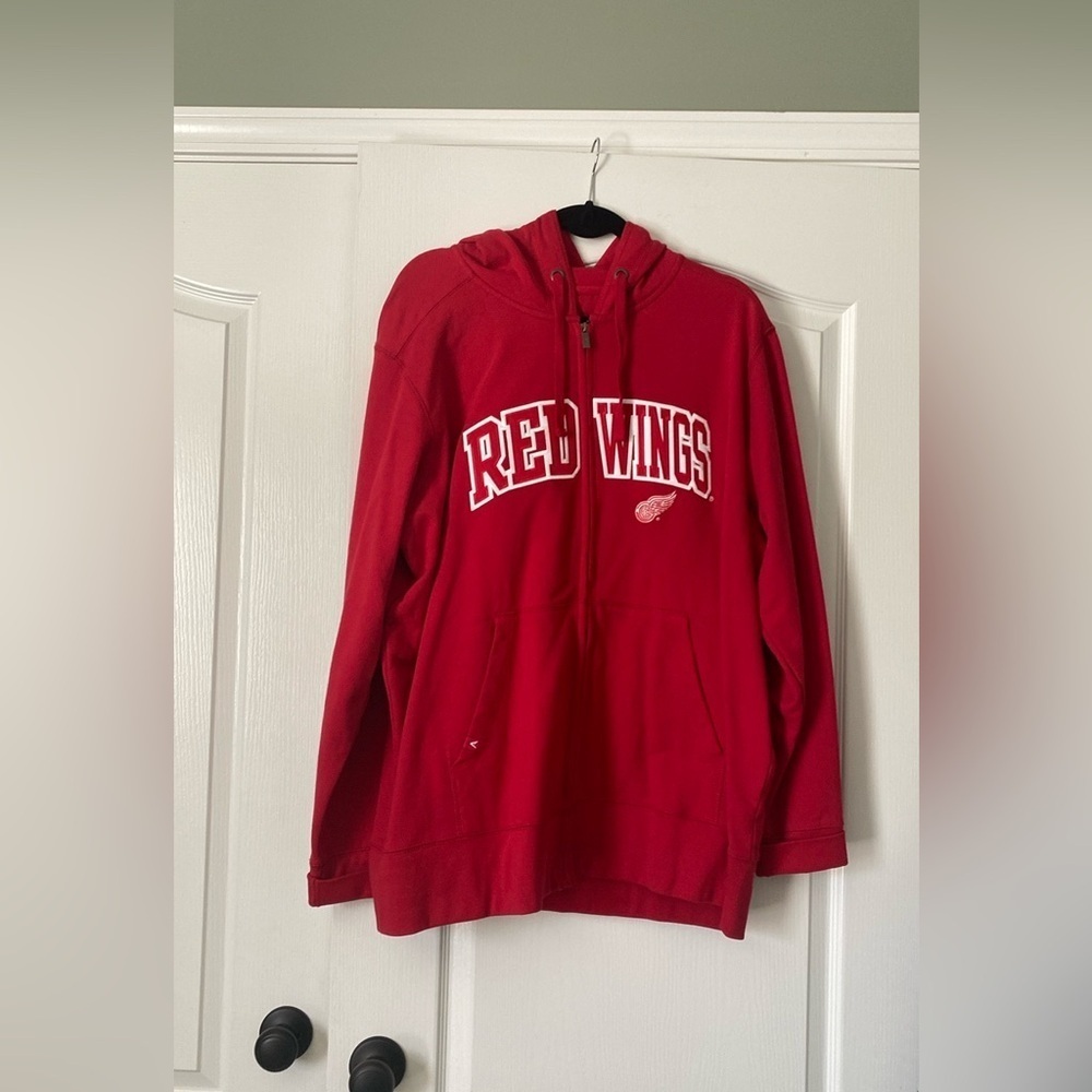 Detroit Red Wings Zip Up Hoodie Womens Size XXL - Picture 1 of 2